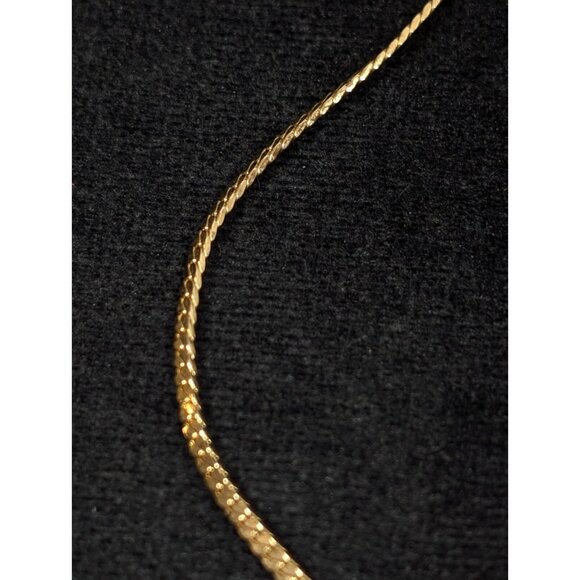 Vintage Clear Rhinestone Cascade Curved Bar Herringbone Choker Necklace 17 in - Picture 8 of 12